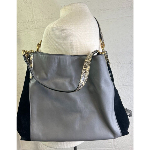 Coach Restored Dalton 31 In Colorblock Snakeskin - Picture 1 of 13